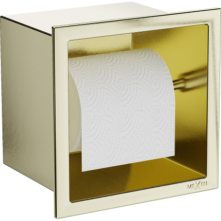 Mexen X-Wall-P suporte para papel higiénico, dourado escovado - 1953