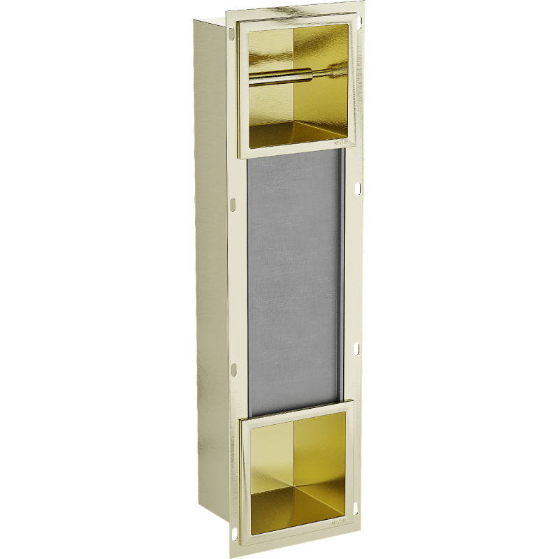 Mexen X-Wall-BP support de papier toilette avec chargeur, or brossé - 1954
