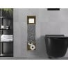 Mexen X-Wall-BP porte-papier toilette avec réservoir, doré brossé - 1954