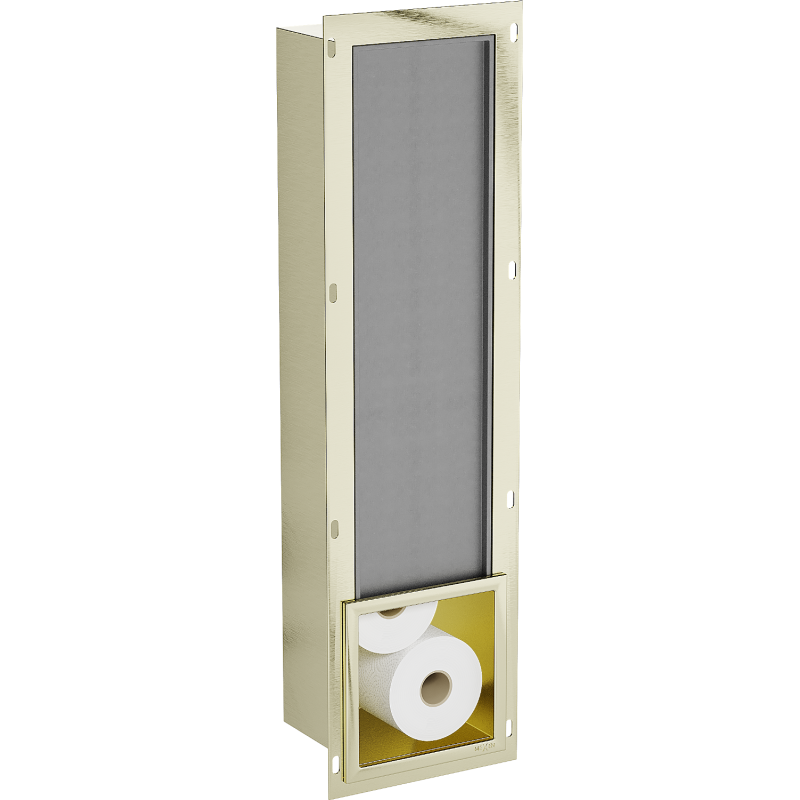 Mexen X-Wall-B suporte para papel higiénico, dourado escovado - 1955