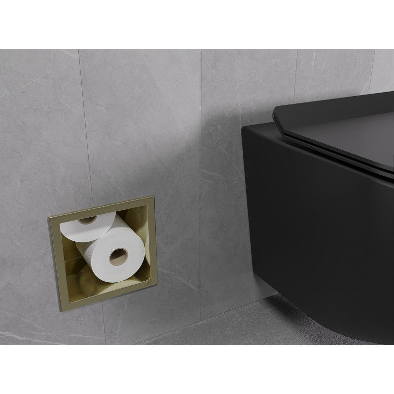 Mexen X-Wall-B distributeur de papier toilette, or brossé - 1955