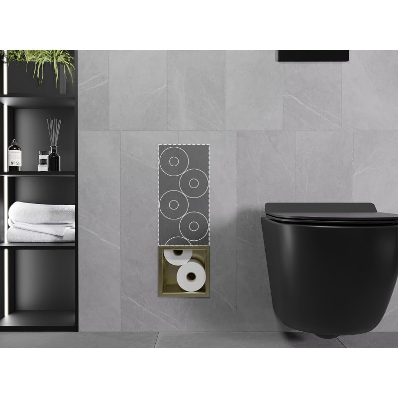 Mexen X-Wall-B distributeur de papier toilette, or brossé - 1955