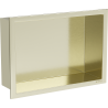 Mexen X-Wall-R półka wnękowa z kołnierzem 30 x 20 cm, złota szczotkowana - 1950302010
