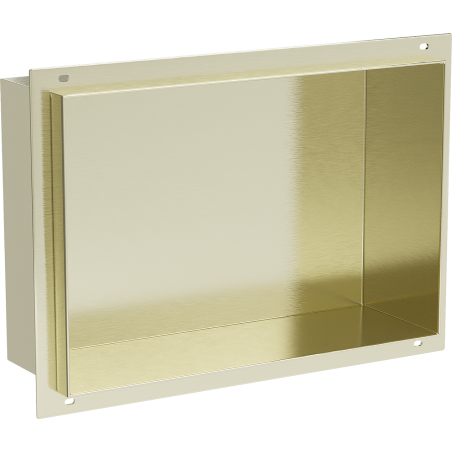 Mexen X-Wall-NR étagère à niche sans rebord 30 x 20 cm, or brossé - 1951302010