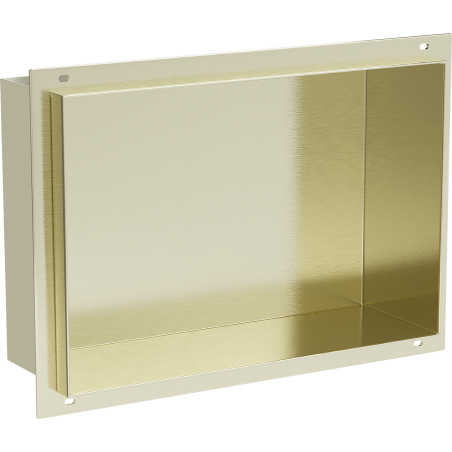 Mexen X-Wall-NR nisplank zonder flens 30 x 20 cm, geborsteld goud - 1951302010