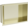 Mexen X-Wall-NR półka wnękowa bez kołnierza 30 x 20 cm, złota szczotkowana - 1951302010
