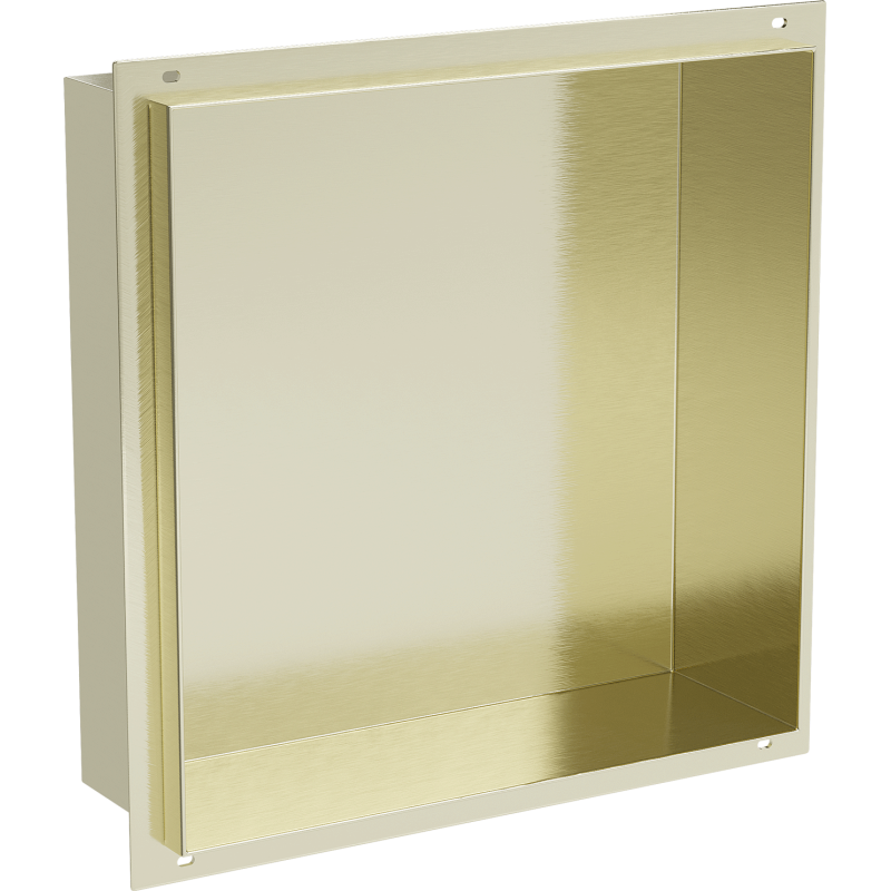 Mexen X-Wall-NR niche shelf without flange 30 x 30 cm, brushed gold - 1951303010