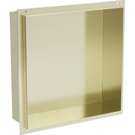 Mexen X-Wall-NR Wandnische ohne Flansch 30 x 30 cm, gebürstetes Gold - 1951303010