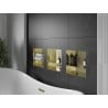 Mexen X-Wall-NR Nischenregal ohne Flansch mit Regal 30 x 30 cm, gebürstetes Gold - 1951303010S