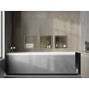 Mexen X-Wall-R Nischenregal mit Flansch 30 x 30 cm, gebürstetes Gold - 1950303010