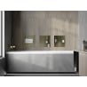 Mexen X-Wall-NR Nischenregal ohne Flansch mit Regal 30 x 30 cm, gebürstetes Gold - 1951303010S