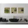 Mexen X-Wall-R recessed niche shelf with flange and shelf 30 x 30 cm, brushed gold - 1950303010S