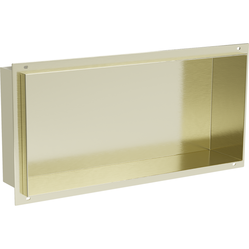 Mexen X-Wall-NR półka wnękowa bez kołnierza 45 x 20 cm, złota szczotkowana - 1951452010