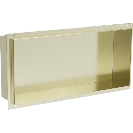 Mexen X-Wall-NR Einbauregal ohne Flansch 45 x 20 cm, gebürstetes Gold - 1951452010