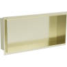 Mexen X-Wall-NR Einbauregal ohne Flansch 45 x 20 cm, gebürstetes Gold - 1951452010