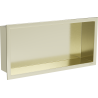 Mexen X-Wall-R Nischenregal mit Flansch 45 x 20 cm, gebürstetes Gold - 1950452010