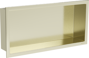 Mexen X-Wall-R Nischenregal mit Flansch 45 x 20 cm, gebürstetes Gold - 1950452010