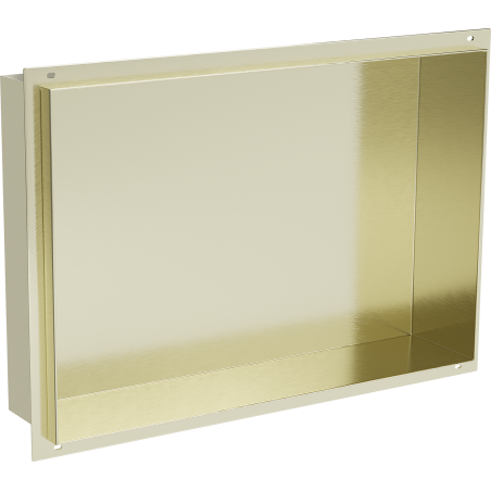 Mexen X-Wall-NR prateleira embutida sem flange 45 x 30 cm, dourada escovada - 1951453010