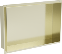 Mexen X-Wall-NR Nischenregal ohne Rahmen 45 x 30 cm, gebürstetes Gold - 1951453010