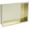 Mexen X-Wall-R Nischenregal mit Flansch 45 x 30 cm, gebürstetes Gold - 1950453010