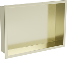 Mexen X-Wall-R étagère encastrée avec rebord 45 x 30 cm, doré brossé - 1950453010