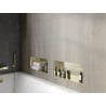 Mexen X-Wall-NR Einbauregal ohne Flansch 45 x 20 cm, gebürstetes Gold - 1951452010