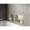 Mexen X-Wall-NR Nischenregal ohne Flansch 45 x 30 cm, gebürstetes Gold - 1951453010