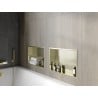 Mexen X-Wall-R Nischenregal mit Flansch 45 x 30 cm, gebürstetes Gold - 1950453010