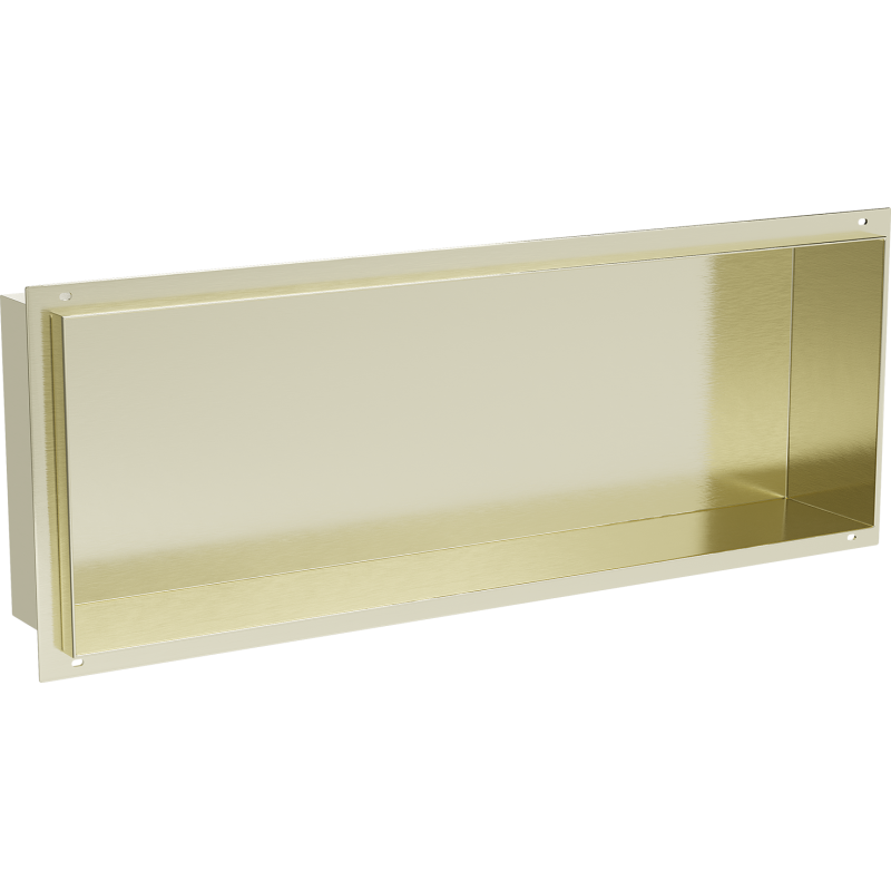 Mexen X-Wall-NR Nischenregal ohne Flansch 60 x 20 cm, gebürstetes Gold - 1951602010