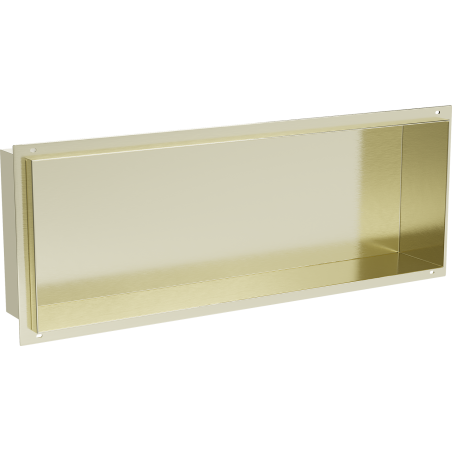 Mexen X-Wall-NR Nischenregal ohne Flansch 60 x 20 cm, gebürstetes Gold - 1951602010
