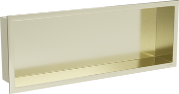 Mexen X-Wall-R Nischenablage mit Flansch 60 x 20 cm, gebürstetes Gold - 1950602010