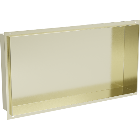 Mexen X-Wall-NR étagère encastrée sans rebord 60 x 30 cm, or brossé - 1951603010