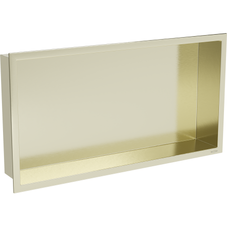 Mexen X-Wall-R recessed shelf with flange 60 x 30 cm, brushed gold - 1950603010