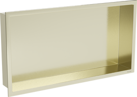 Mexen X-Wall-R inham plank met flens 60 x 30 cm, goud geborsteld - 1950603010