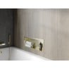 Mexen X-Wall-R Nischenablage mit Flansch 60 x 20 cm, gebürstetes Gold - 1950602010