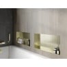 Mexen X-Wall-NR nischhylla utan fläns 60 x 30 cm, borstad guld - 1951603010