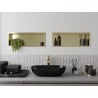 Mexen X-Wall-R Nischenablage mit Flansch 60 x 20 cm, gebürstetes Gold - 1950602010