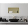 Mexen X-Wall-R Nischenregal mit Flansch 60 x 30 cm, gebürstetes Gold - 1950603010
