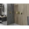 Mexen X-Wall-NR Nischenregal ohne Flansch 60 x 20 cm, gebürstetes Gold - 1951602010