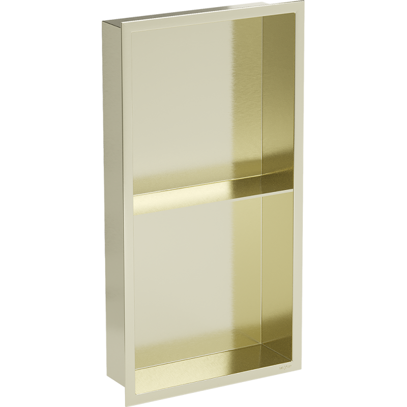 Mexen X-Wall-R mensola da incasso con flangia e mensola 60 x 30 cm, oro spazzolato - 1950603010S
