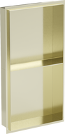 Mexen X-Wall-NR Nischenregal ohne Flansch mit Regal 60 x 30 cm, gebürstetes Gold - 1951603010S