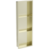 Mexen X-Wall-R Wandnische mit Flansch und Regal 90 x 30 cm, gebürstetes Gold - 1950903010S