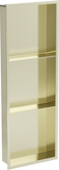 Mexen X-Wall-R nis nis met flens en plank 90 x 30 cm, goud geborsteld - 1950903010S