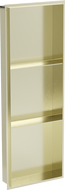 Mexen X-Wall-NR Nischenregal ohne Flansch mit Regal 90 x 30 cm, gebürstetes Gold - 1951903010S