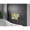 Mexen X-Wall-NR Nischenregal ohne Flansch mit Regal 60 x 30 cm, gebürstetes Gold - 1951603010S