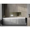 Mexen X-Wall-R Wandnische mit Flansch und Regal 90 x 30 cm, gebürstetes Gold - 1950903010S