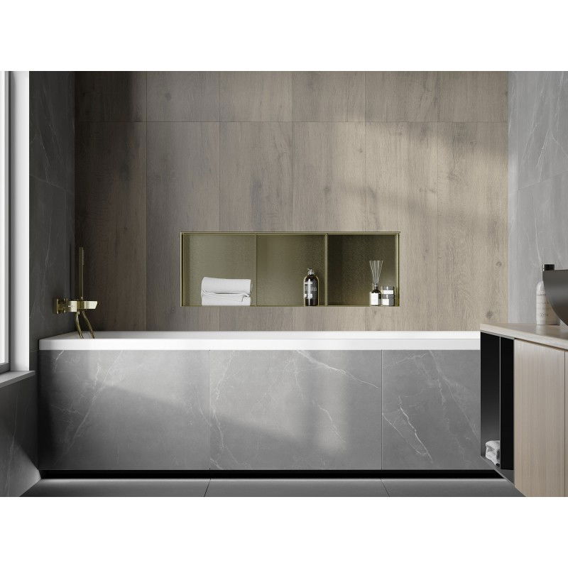 Mexen X-Wall-NR Ράφι εσοχής χωρίς περίγραμμα με ράφι 90 x 30 cm, χρυσό ματ - 1951903010S