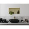 Mexen X-Wall-R Nischenregal mit Flansch und Regal 60 x 30 cm, gebürstetes Gold - 1950603010S