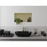 Mexen X-Wall-NR Nischenregal ohne Flansch mit Regal 60 x 30 cm, gebürstetes Gold - 1951603010S