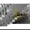 Mexen X-Wall-R nisplank met kraag en plank 60 x 30 cm, geborsteld goud - 1950603010S